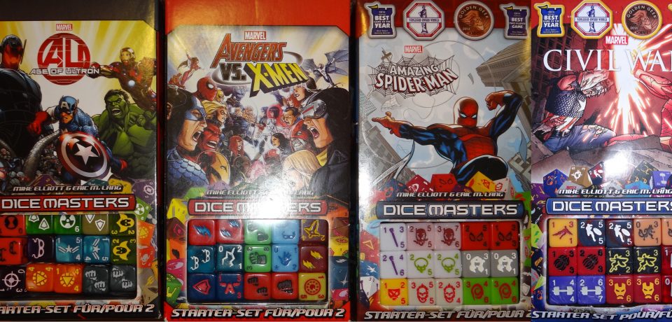 Marvel Dice Masters : Age of Ultron, Avengers VS XMen, Amazing Spider-Man et Civil War (Elliott/Lang)